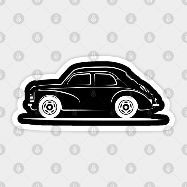 Renault 4 CV Hino 4CV Quintette White Sticker by PauHanaDesign